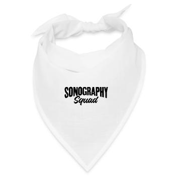 Sonographie Squad Sonographer Ultraschalltechniker - Bandana Dreieckstuch - Weiß - Vorne