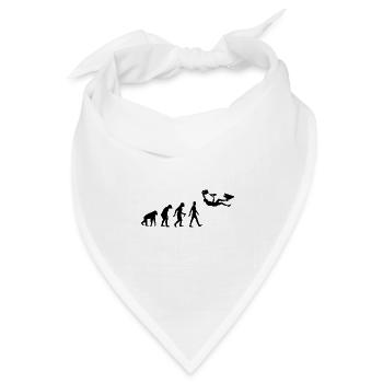 Bouldern Klettern Evolution - Bandana Dreieckstuch - Weiß - Vorne