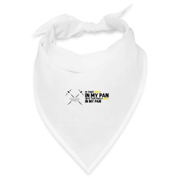 Goldwaschen Goldsucher Goldschüfer Design - Bandana Dreieckstuch - Weiß - Vorne