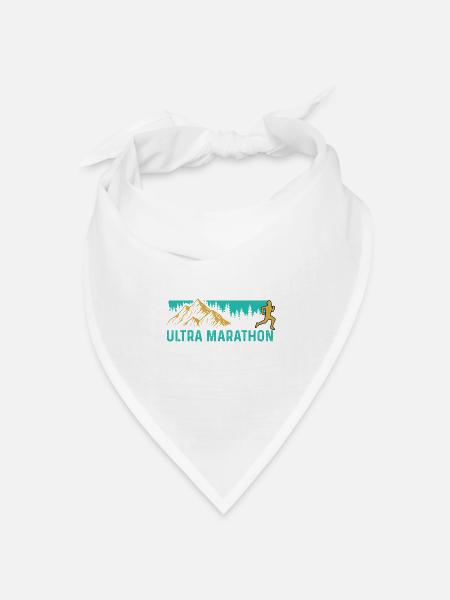 Ultra Marathon Sportler Gift - Bandana Dreieckstuch - Weiß