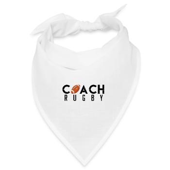 Rugby-Trainer | Rugby Trainer Geschenk Das Beste - Bandana Dreieckstuch - Weiß - Vorne