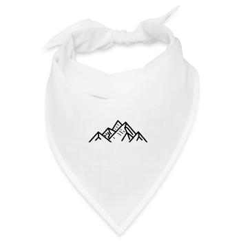 Berg - Bandana Dreieckstuch - Weiß - Vorne