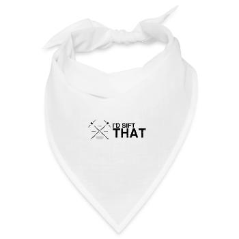Goldwaschen Goldsucher Goldschüfer Design - Bandana Dreieckstuch - Weiß - Vorne