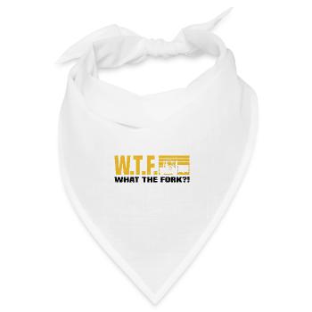 Gabelstaplerfahrer - Bandana Dreieckstuch - Weiß - Vorne