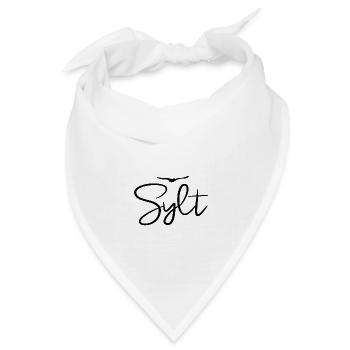 Sylt Möwen Nordseeküste Insel Sylt - Bandana Dreieckstuch - Weiß - Vorne