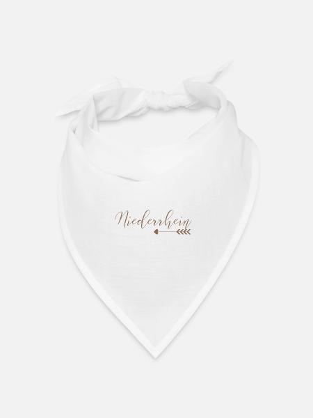 Niederrhein - Bandana Dreieckstuch - Weiß