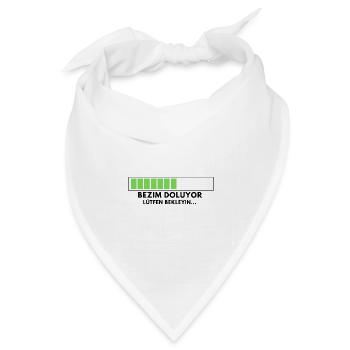 Bezim Doluyor Tükisch - Bandana Dreieckstuch - Weiß - Vorne