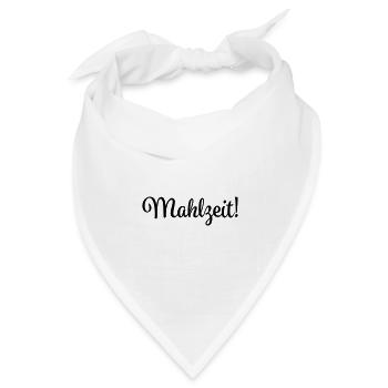 mahlzeit - Bandana Dreieckstuch - Weiß - Vorne