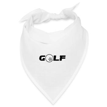 Golf Platzreife Golfclub Golfer Golfen - Bandana Dreieckstuch - Weiß - Vorne