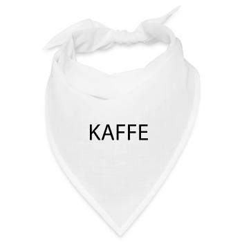 Kaffee - Bandana Dreieckstuch - Weiß - Vorne