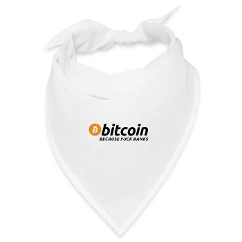 Bitcoin Satoshi Nakamoto Ethereum Krypto - Bandana Dreieckstuch - Weiß - Vorne
