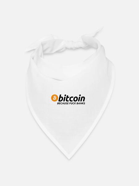 Bitcoin Satoshi Nakamoto Ethereum Krypto - Bandana Dreieckstuch - Weiß