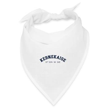 Kebnekaise GPS Wander Koordinaten Schweden - Bandana Dreieckstuch - Weiß - Vorne