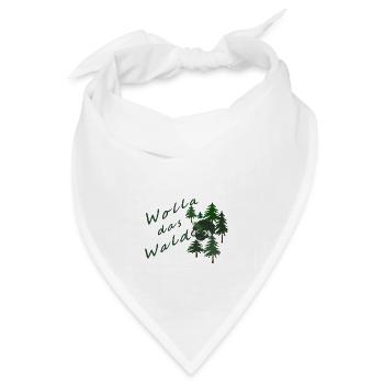 Wolla das Waldschaf! - Bandana Dreieckstuch - Weiß - Vorne