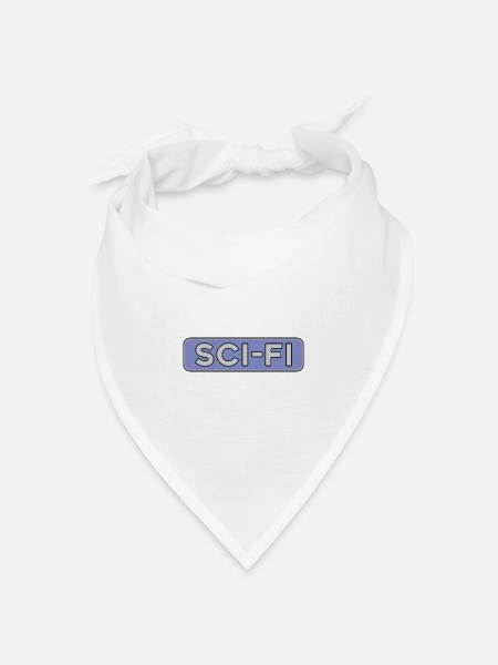 Scifi Science Fiction Sci-fi Nerd Geek - Bandana Dreieckstuch - Weiß