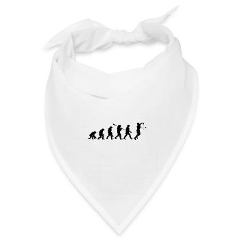 Badminton Evolution Badmintonspieler - Bandana Dreieckstuch - Weiß - Vorne