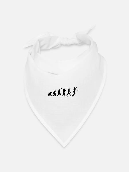 Badminton Evolution Badmintonspieler - Bandana Dreieckstuch - Weiß