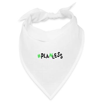 heute keine Idee kein Plan Ahnungslos planlos - Bandana Dreieckstuch - Weiß - Vorne