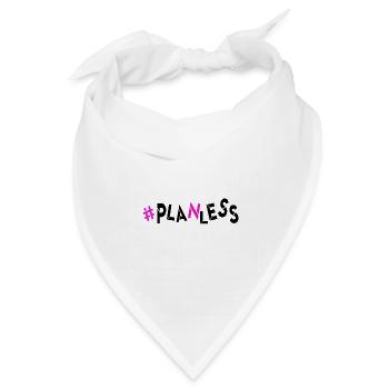 heute keine Idee kein Plan Ahnungslos planlos - Bandana Dreieckstuch - Weiß - Vorne