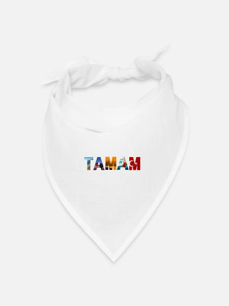 Tamam Türkei - Bandana Dreieckstuch - Weiß