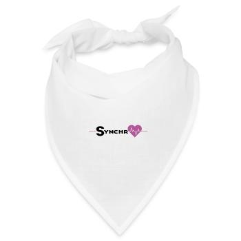 synchro herz - Bandana Dreieckstuch - Weiß - Vorne
