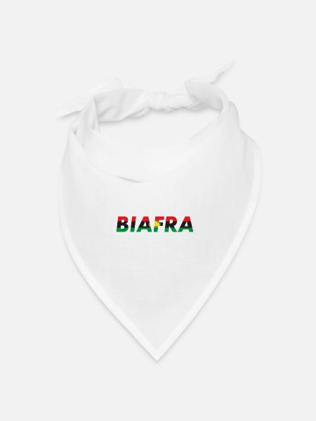 Biafra Biafran Flag Igbo Kwenu African Nigerian - Bandana Dreieckstuch - Weiß