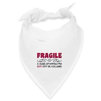 Ich habe gerade meinen Sohn am College abgesetzt, um ihn für Mütter abzugeben - Bandana Dreieckstuch - Weiß - Vorne