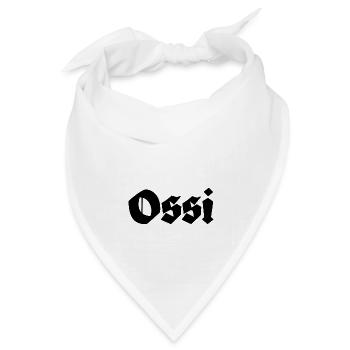 Ossi Ostdeutschland - Bandana Dreieckstuch - Weiß - Vorne