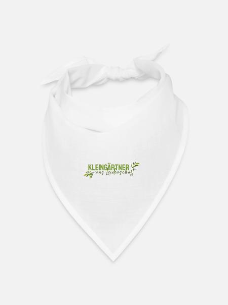 Kleingärtner aus Leidenschaft - Bandana Dreieckstuch - Weiß
