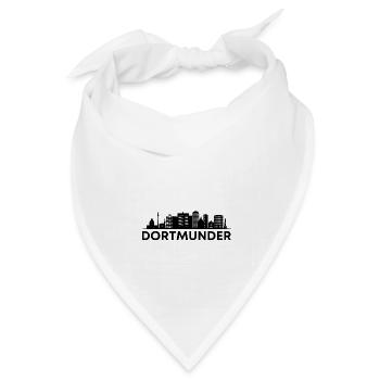Dortmunder! Dortmund, meine Stadt! - Bandana Dreieckstuch - Weiß - Vorne
