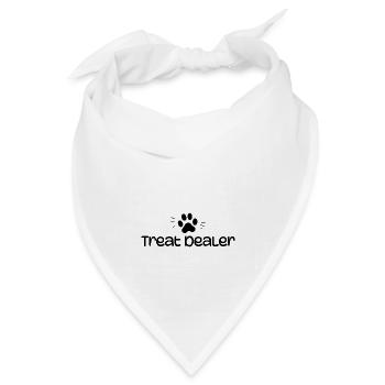Hundeleckerli Händler Lustiger Humor Hundebesitzer Hundeleckerlis - Bandana Dreieckstuch - Weiß - Vorne