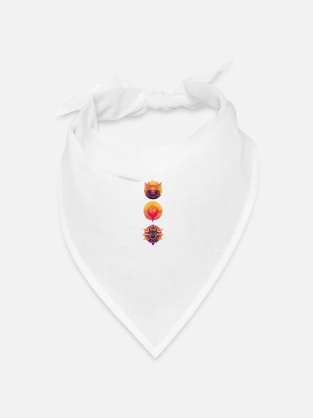 Zeichen Fabelwesen - Bandana Dreieckstuch - Weiß