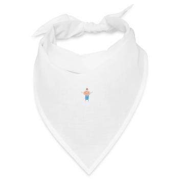 Vogel - Bandana Dreieckstuch - Weiß - Vorne