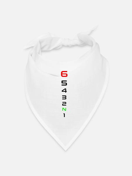 Motorrad Fahrer Biker Geschenk Geschenkidee - Bandana Dreieckstuch - Weiß