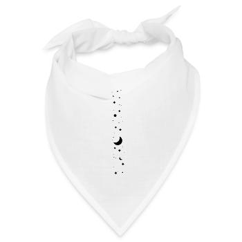 Sternenhimmel small - Bandana Dreieckstuch - Weiß - Vorne