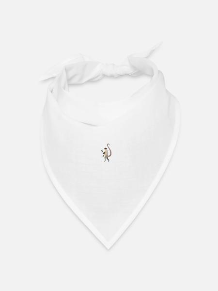 Wildtiere - Bandana Dreieckstuch - Weiß
