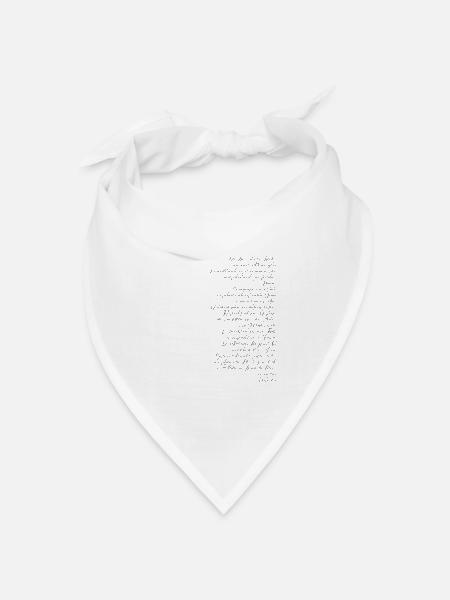 Psalm 23 - Bandana Dreieckstuch - Weiß