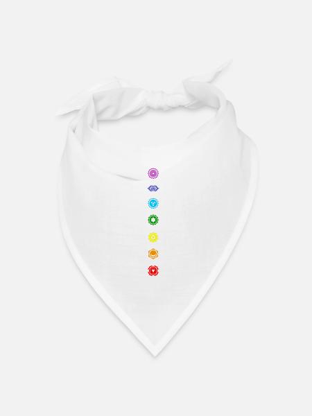 Chakra - Bandana Dreieckstuch - Weiß