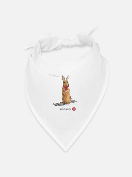 Skihaserl - Bandana Dreieckstuch - Weiß