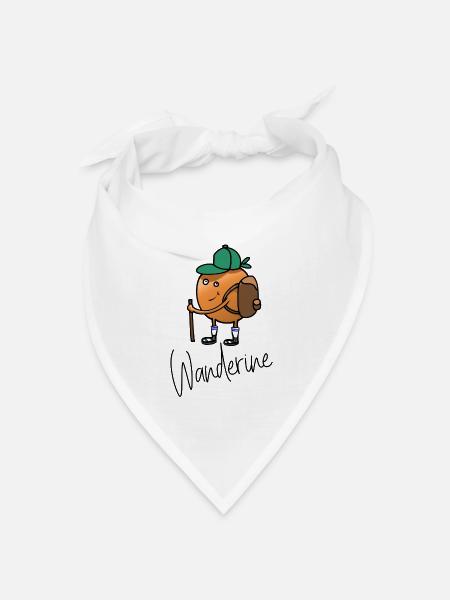 Die Wanderine, Geschenkidee zum Wandern - Bandana Dreieckstuch - Weiß