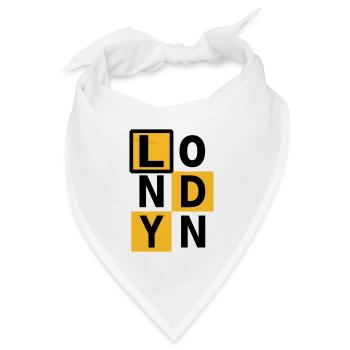 London - Bandana Dreieckstuch - Weiß - Vorne