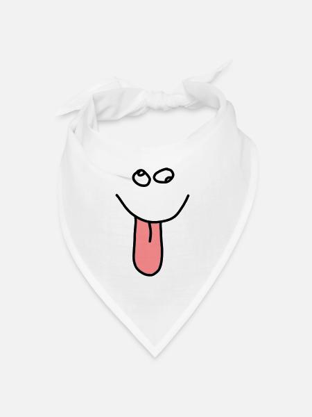 Frecher Bube - Bandana Dreieckstuch - Weiß