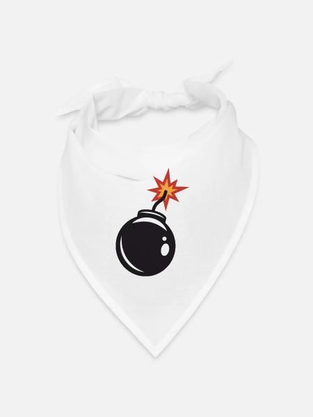 BOOM - Bandana Dreieckstuch - Weiß