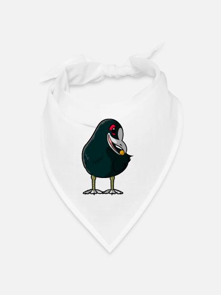 Lustiges Karpfenfischen-Design Blässhühner Boilie Dieb - Bandana Dreieckstuch - Weiß
