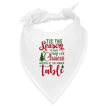 Weihnachts-Design-Saison der Auswahl - Bandana Dreieckstuch - Weiß - Vorne