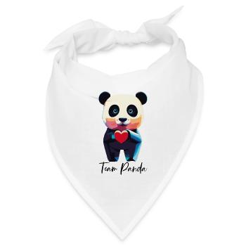 PANDA - Bandana Dreieckstuch - Weiß - Vorne