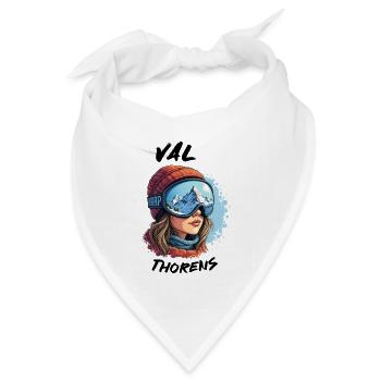 Val Thorens Ski 3 Vallées Haute Resort Europe - Bandana Dreieckstuch - Weiß - Vorne