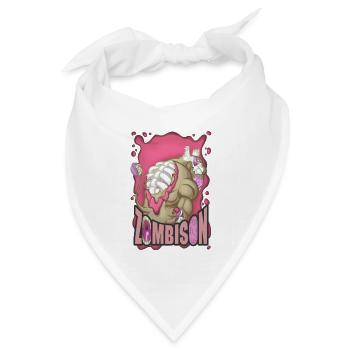 Zombison 2 - Bandana Dreieckstuch - Weiß - Vorne