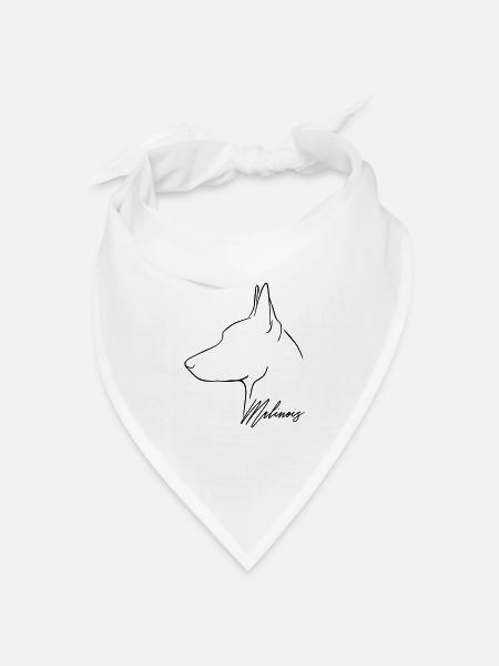 Belgian MALINOIS Hundesport Hunde Hund Wilsigns - Bandana Dreieckstuch - Weiß