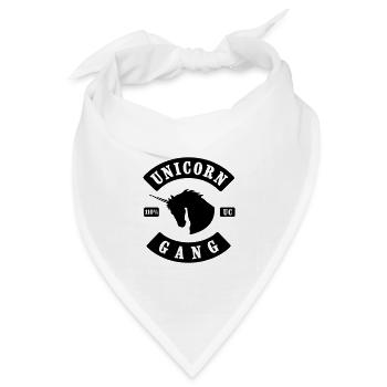 UNICORN GANG 110% UC - Bandana Dreieckstuch - Weiß - Vorne